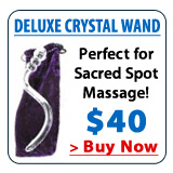 Deluxe Crystal Wand For G-Spot Massage